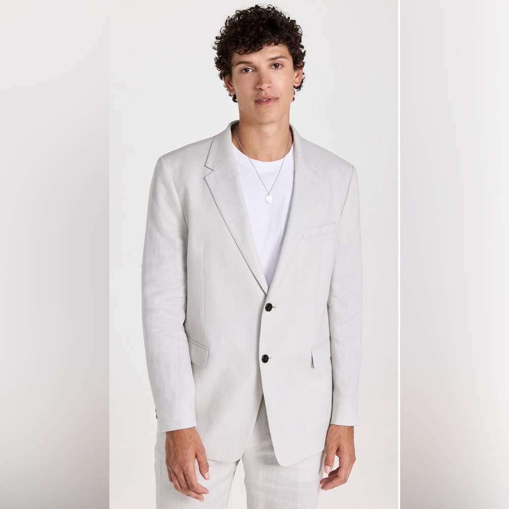 THEORY***Men’s Chambers Galena Linen Gray Blazer***Size 42R***$545 NWT